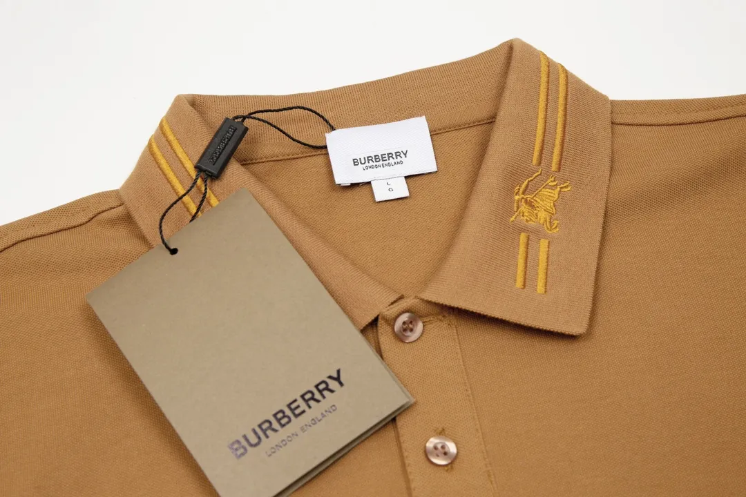 Burberry/ New Arrival Polo ！ ， polo ，Classic ， Versatile ， ， ！， ， Breathable， ， ， ， ， Premium ！M-3XL :Khaki